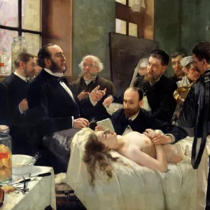 Before the Operation, or Doctor Pean teaching at Saint-Louis hospital, 1887 (oil