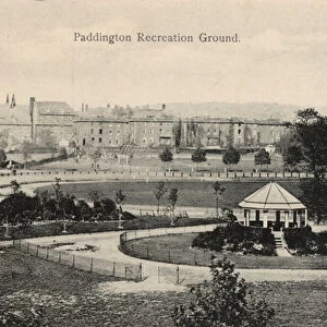 Paddington Recreation Ground, London (b / w photo)