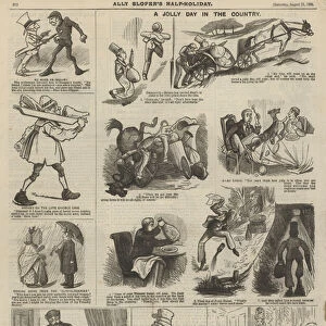 Page from Ally Slopers Half Holiday, 21 August 1886 (engraving)