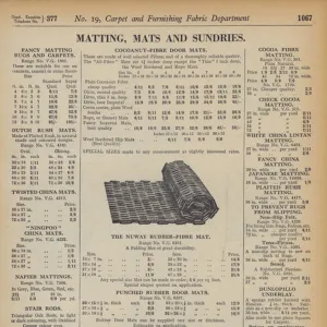 Page from Army and Navy Stores Catalogue, 1939-40 (litho)