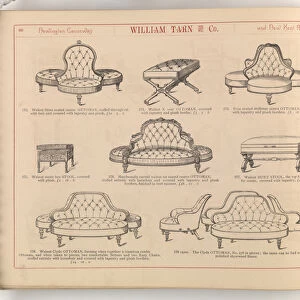 Page from William Tarn and Co.s Illustrated Catalogue: with prices of furniture