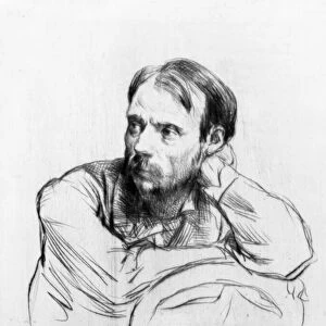 Painter Pierre-Auguste Renoir (1841-1919) (drawing)