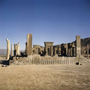 "Palace of Darius I (550-486 BC) in Persepolis (Iran) "