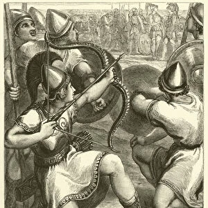 Pandarus aiming an Arrow at Menelaus (engraving)