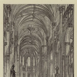 Paris under the Commune, a Political Club in the Church of St Eustache (engraving)