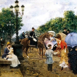 Paseo de Gracia, 1893 (oil on canvas)