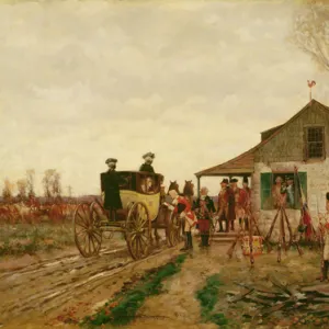 Passing the Outpost, 1881 (oil on canvas)