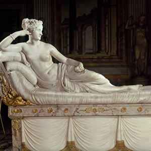 Pauline Bonaparte (1780-1825) as Venus Triumphant, c. 1805-08 (marble)