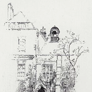 A Peep from the Garden, Staple Inn (engraving)
