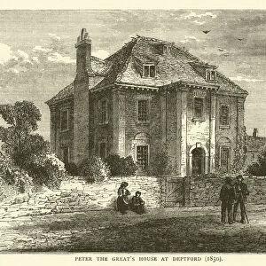 Peter the Greats House at Deptford, 1850 (engraving)