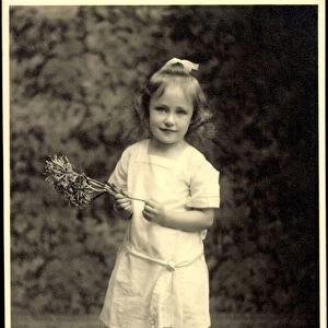 Photo Ak Princess Adelgunde of Bavaria, Early Years (b / w photo)