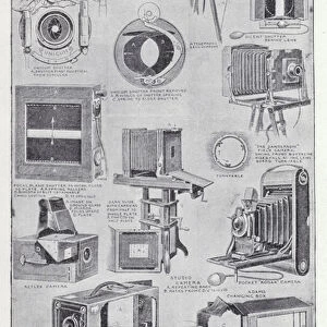 Photography, some common types of apparatus (b / w photo)