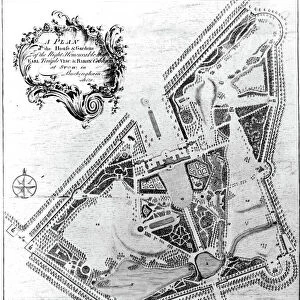 A Plan of the House and Gardens at Stowe, Buckinghamshire (engraving)