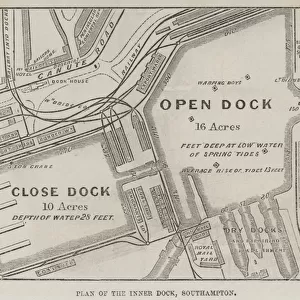 Plan of the Inner Dock, Southampton (engraving)