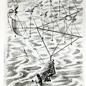 Plane, illustration from the frontispiece of The man in the moone or a discourse of