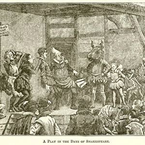 A Play in the Days of Shakespeare (engraving)