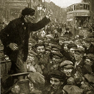 Politics in Battersea, 1910 (litho)