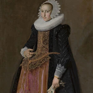 Portrait of Aletta Hanemans, 1625 (oil on canvas)