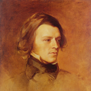 Portrait of Alfred Lord Tennyson (1809-92) c. 1840 (oil on canvas