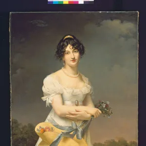 Portrait of Amelie-Justine Laidin de la Bouterie, nee Pontois