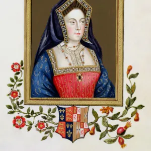Portrait of Catherine of Aragon (1485-1536) 1st Queen of Henry VIII from '