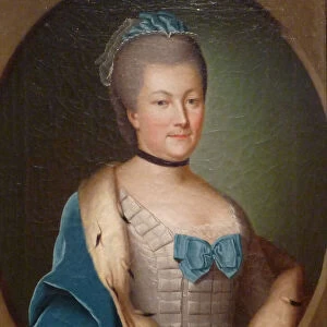 Portrait of Countess Palatine Caroline of Zweibrucken, c. 1750 (oil on canvas)