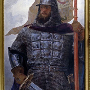 Portrait d'Alexandre Nevsky, grand prince de Novgorod et Vladimir (1220-1263). (Portrait of Alexander Nevsky, Grand Prince of Novgorod and Vladimir)