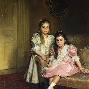 Portrait of the Daughters of Lawrence Pilkington, 1900 (oil on canvas)