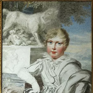 "Portrait du prince Napoleon Francois Bonaparte (1811-1832) enfant"Portrait du roi de Rome Napoleon II, duc de Reichstadt (1811-1832) fils de l