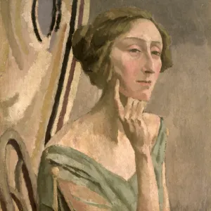 Portrait of Edith Sitwell (1887-1964), 1915 (oil on canvas)