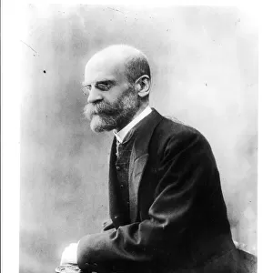 Portrait of Emile Durkheim (1858-1917) (b / w photo)