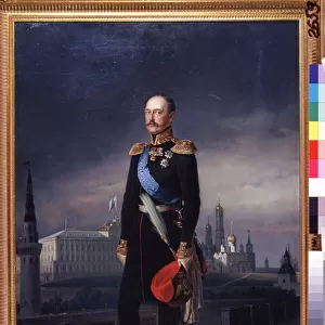 Portrait of Emperor Nicholas I, 1856 (oil on canvas)
