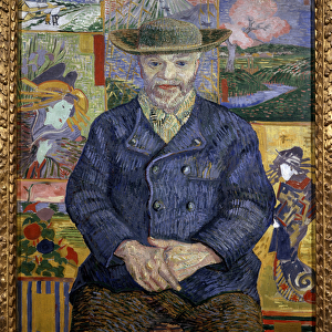 Portrait of Father Tanguy Painting by Vincent Van Gogh (1853-1890) 1887 Sun