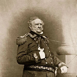 Portrait of General Winfield Scott, 1861-65 (sepia photo)