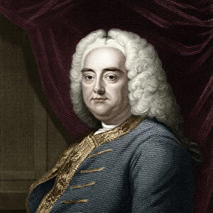 Portrait of George Frederick Handel (Georg Friedrich Handel, 1685-1759), English composer