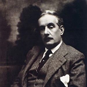 Portrait of Giacomo Puccini (b / w photo)