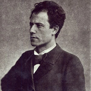 Portrait of Gustav Mahler, 1897 (b / w photo)