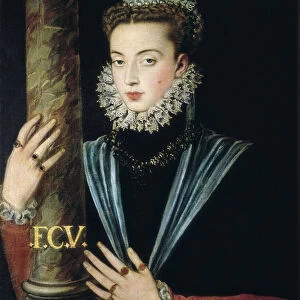 Portrait of Joan of Spain (Juana de Austria, 1537-73) Spanish princess
