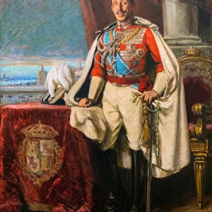 Portrait of King Alfonso XIII of Spain, 1929 (oil on canvas)