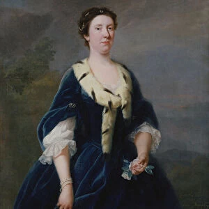 Portrait of Lady Oxenden (oil on canvas)