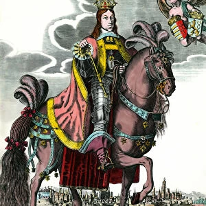 Portrait of Leopold I, Holy Roman Emperor - Equestrian Portrait of Leopold I (1640 - 1705