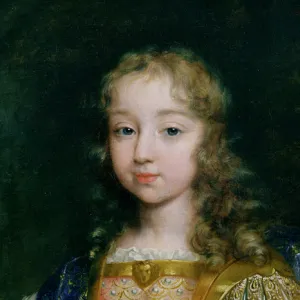 Portrait of Louis XIV as a child (oil on canvas)