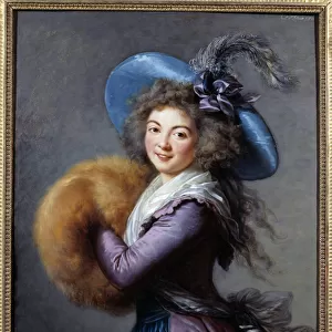Portrait of Madame Mole Reymond (1759-1833), actress of the Italian Comedie She is
