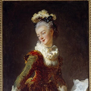 Portrait of Marie Madeleine Guimard (1743-1816) first dancer at the Opera Painting by
