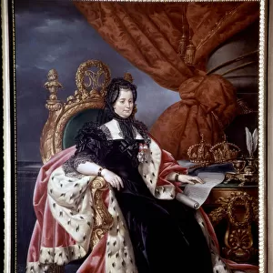 Portrait of Mary Therese of Austria (1717-1780), Queen of Hungary, in mourning suit