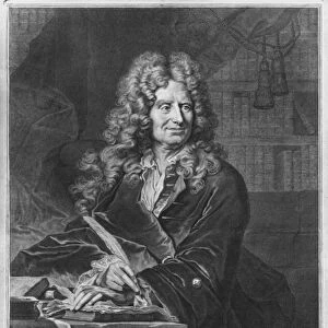 Portrait of Nicolas Boileau, known as Boileau-Despreaux, 1706 (engraving)