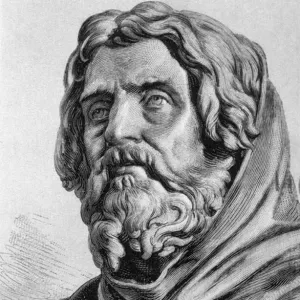 Portrait of Pierre Valdes (Peter Waldo) (1140-1205) (engraving)