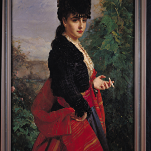 Portrait of a Spanish Woman (oil on canvas)