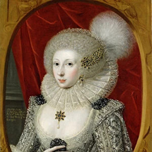 Portrait of a woman, possibly Frances Cotton, Lady Montagu, of Boughton Castle, Northamptonshire