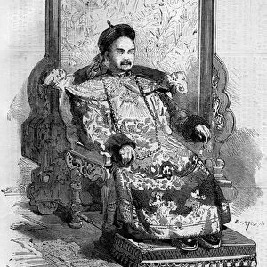 Portrait of Xianfeng (1831-1861), Emperor of China of the Qing Dynasty